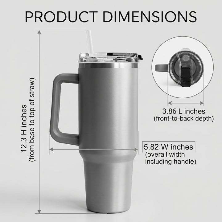 Seattle Mariners 40oz Tumbler with Lid and Straw